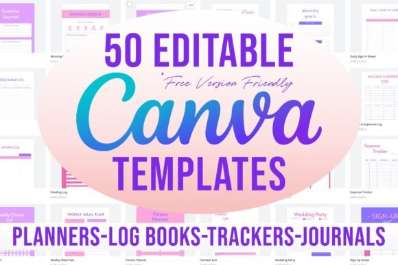 50 Editable Canva Templates for KDP: Your Complete 6x9 Planner System
