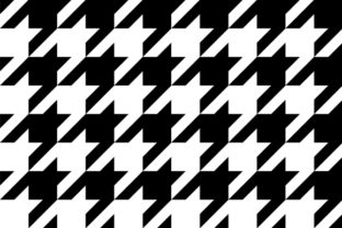 Black Houndstooth Pattern: A 2-Inch Graphic for Modern Projects