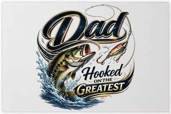 Celebrate Fatherhood with the Fishing Dad Graphic PNG