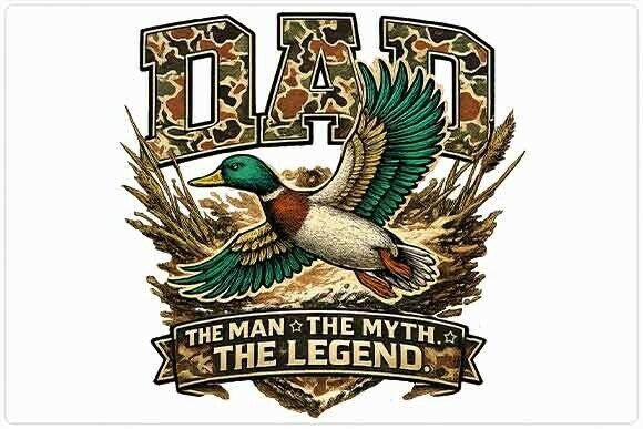Duck Hunting Dad Graphic: Capture the Outdoors