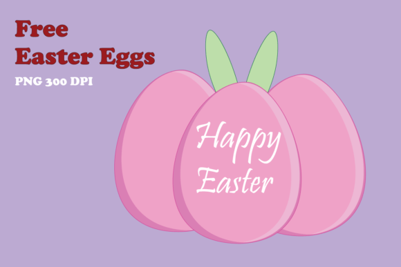 Free Easter Eggs PNG Graphic for Sublimation and Design