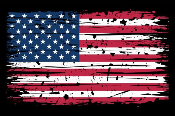 Grunge American Flag Graphic: A Designer's Raw & Patriotic Asset