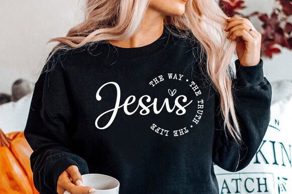 Jesus SVG PNG: The Way, The Truth for Creative Projects