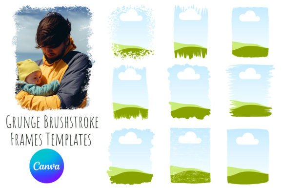 Raw Texture and Authenticity: The Power of Grunge Brushstroke Frames