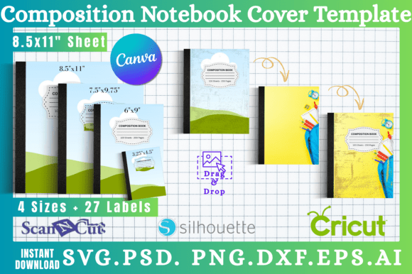 Unleash Creativity with Composition Notebook Cover Templates 02