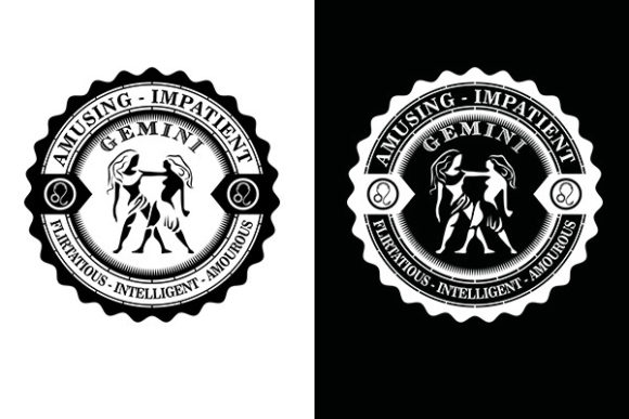 Unlock Your Creative Duality: The Gemini Astrology Sign Design Graphic
