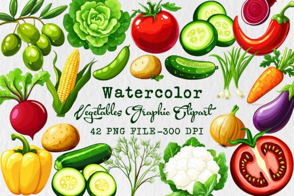 Vegetables Graphic Clipart: Fresh Design for Every Project
